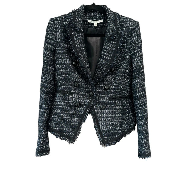 Veronica Beard Cooke Dicky Jacket in Navy. Size 6. - Picture 4 of 14